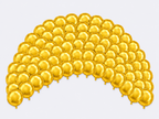 18″ Foil Balloons – Round Gold, Pack of 100