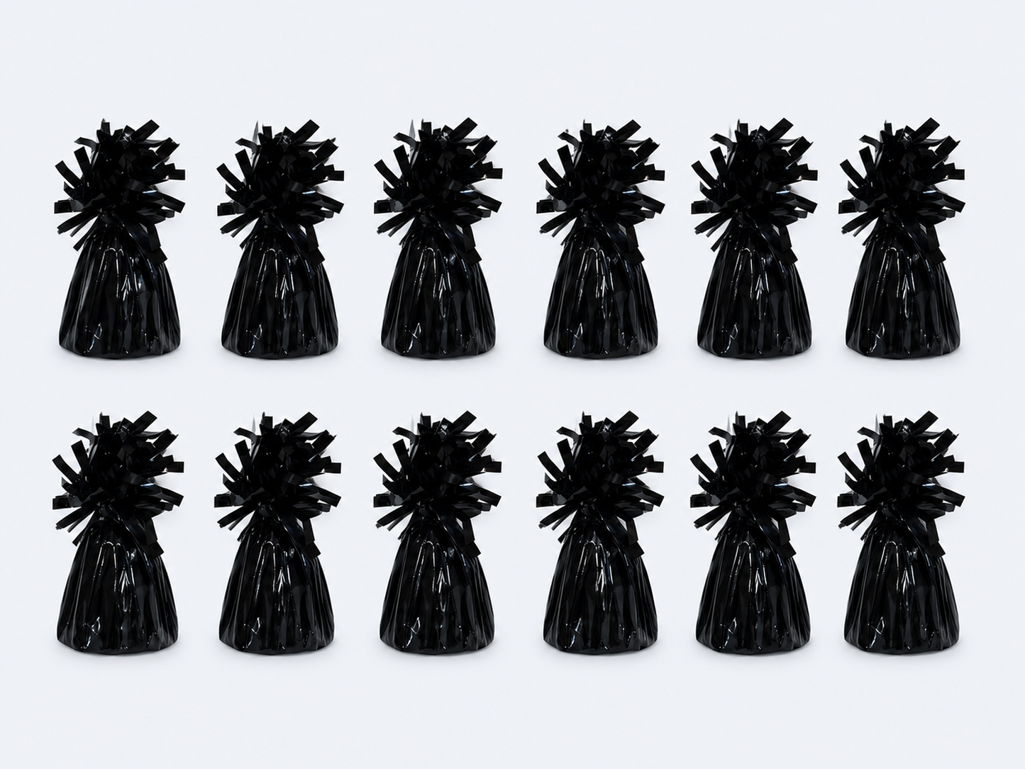 Bulk Foil Balloon Weight – Black, 140 g (pack of 12)