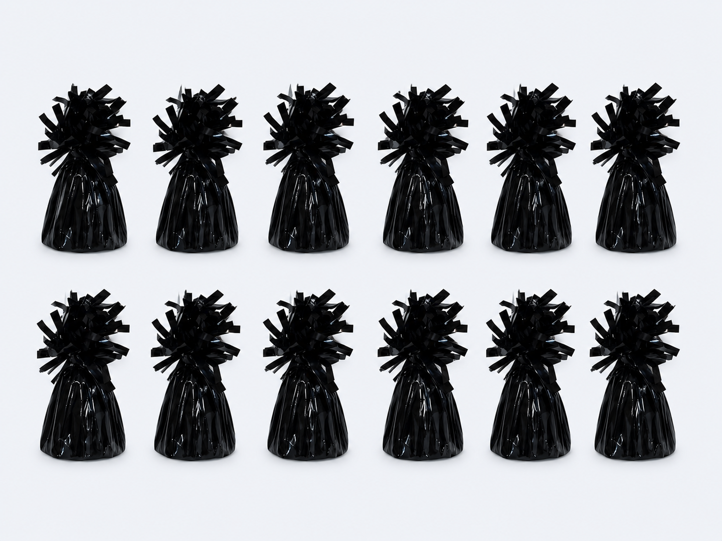 Bulk Foil Balloon Weight – Black, 140 g (pack of 12)