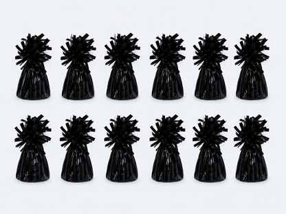 Bulk Foil Balloon Weight – Black, 140 g (pack of 12)