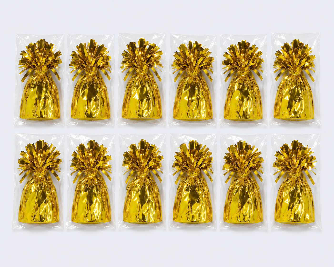 Bulk Foil Balloon Weight – Gold, 140 g (pack of 12)