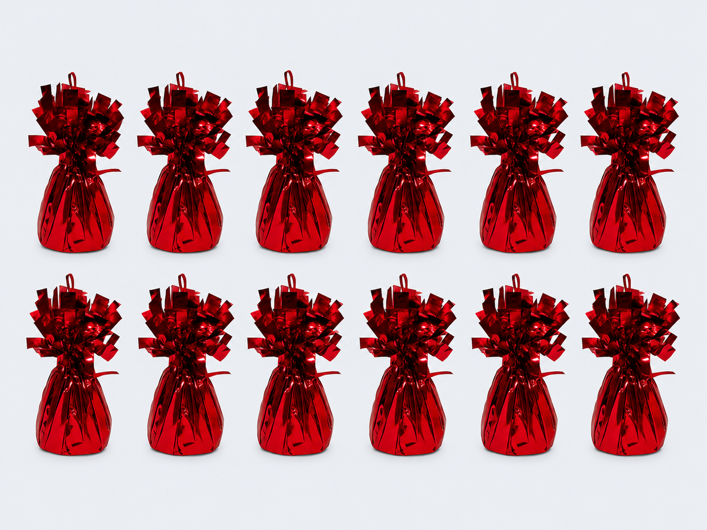 Bulk Foil Balloon Weight – Red, 140 g (pack of 12)