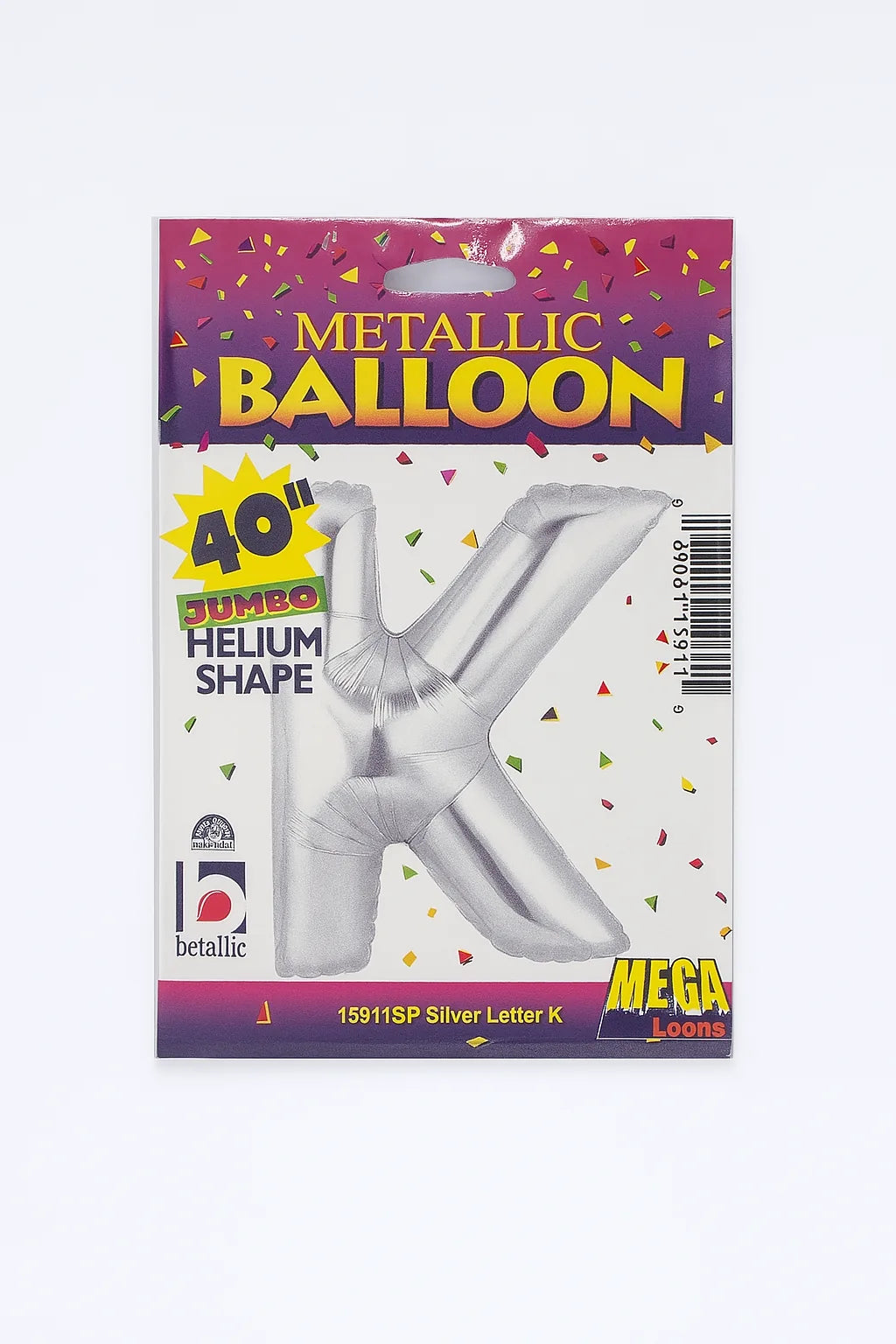 Foil Ballon Letter K Centered