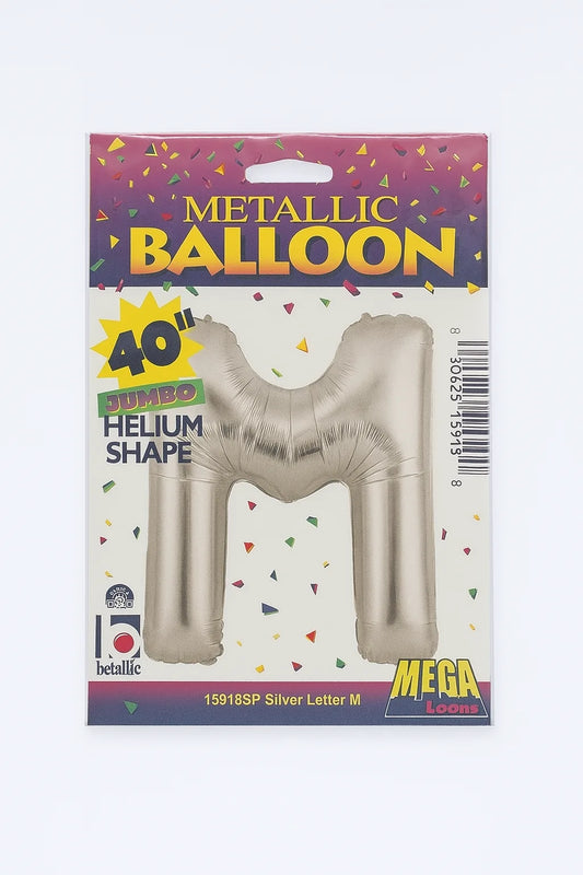Foil Ballon Letter M Centered