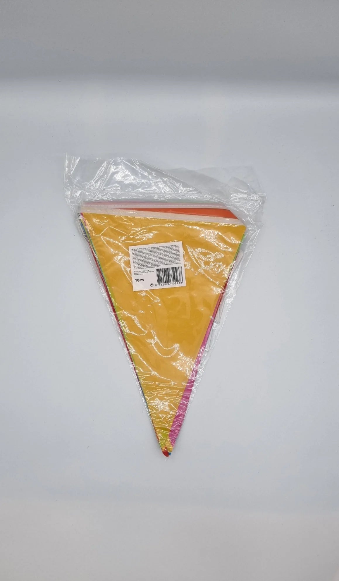 Multi-Colour Pennant Bunting – 10 m, 20 Flags - Back

