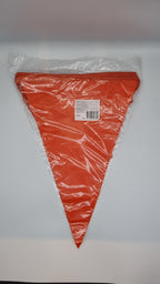 Giant Orange Pennant Bunting – 10 m, 18 Flags