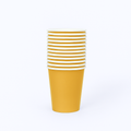 Sunflower-Yellow Paper Cups – 9 oz, Pack of 14